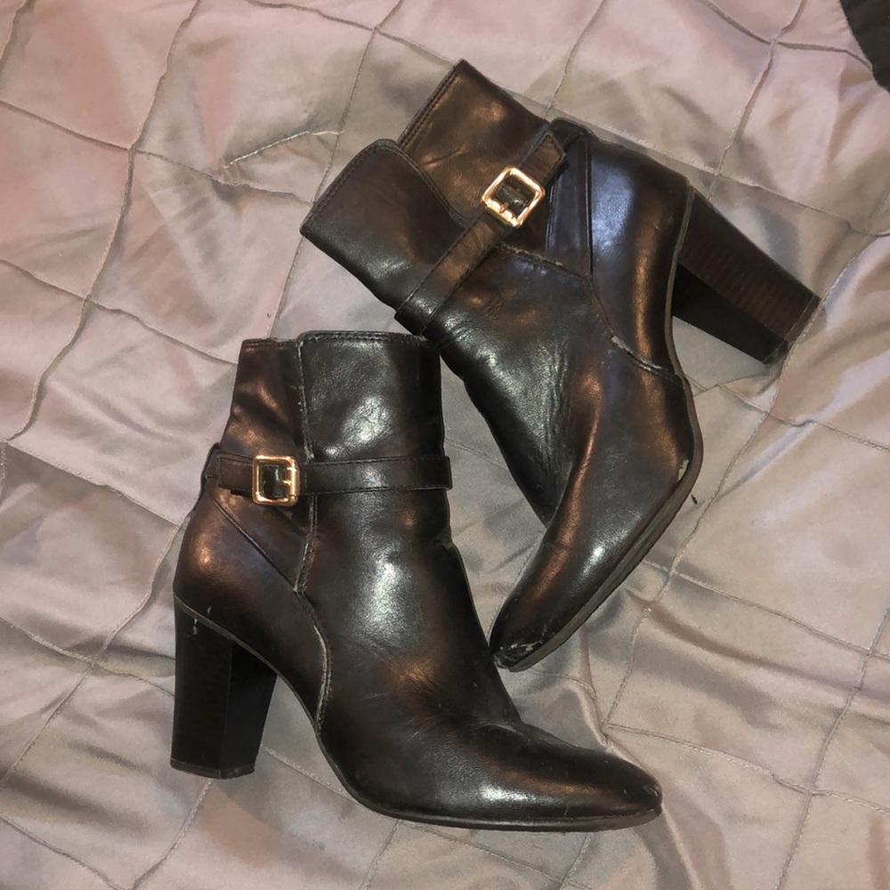 Black ankle boots
